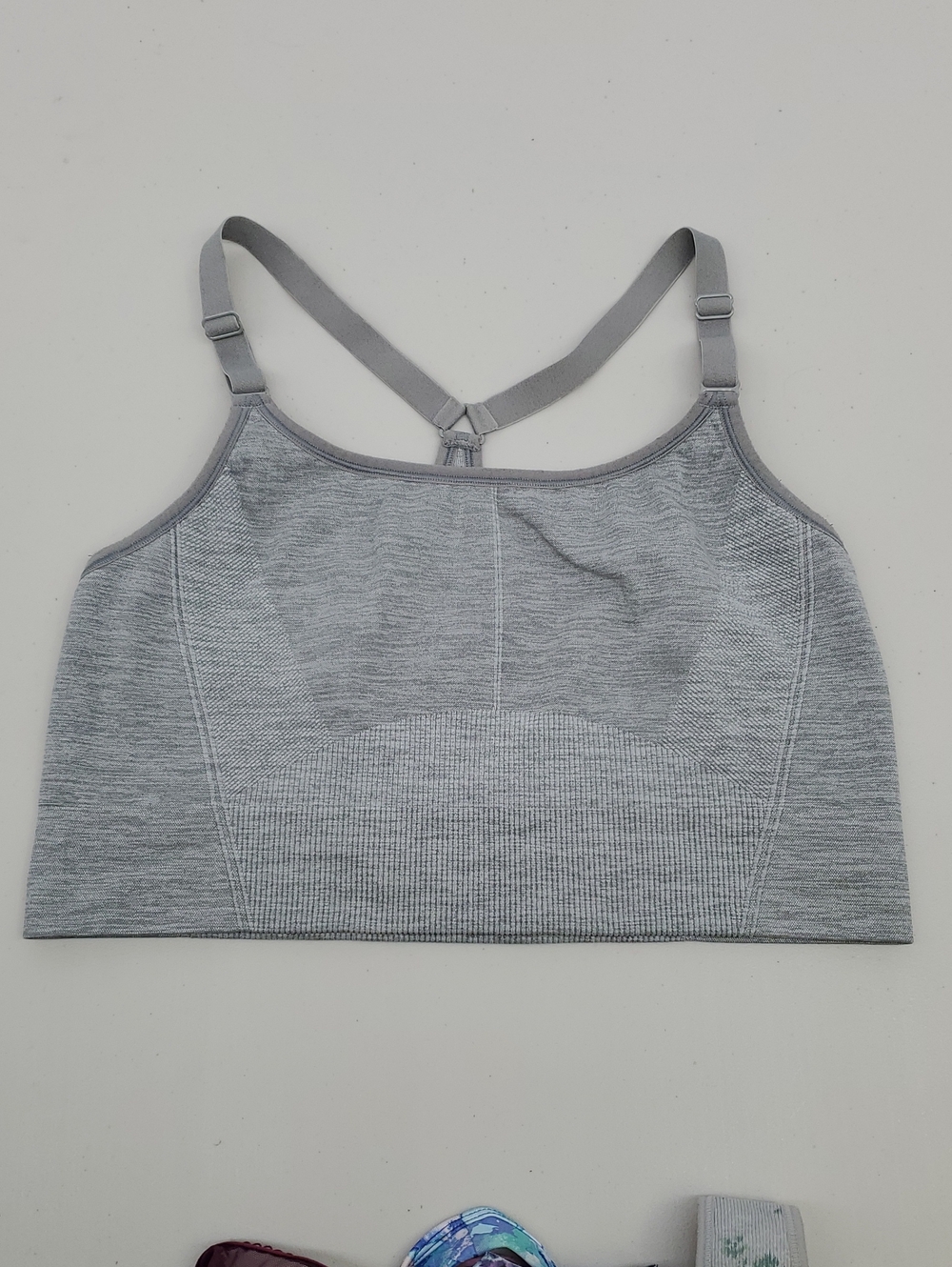 all in motion Light Gray Seamless Racerback Sports Bralette Size XXL